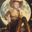 The Lunar Cowgirl woman portrait