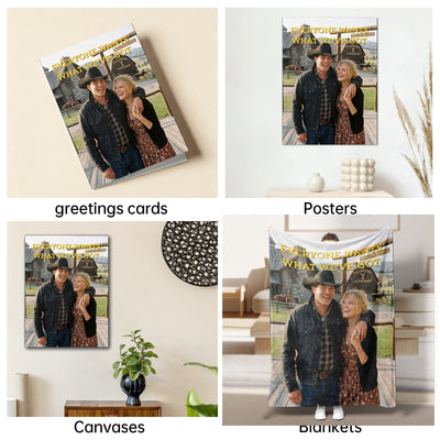 The American Frontier Ranchers couple portrait