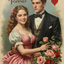The Victorian Sweethearts couple portrait
