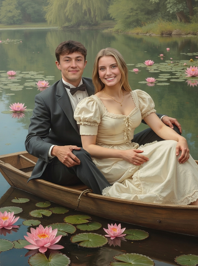 The Victorian Sweethearts couple portrait