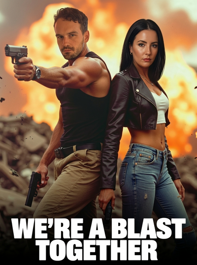 The Action Heroes couple portrait