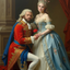 The Baroque Noble Couple portrait