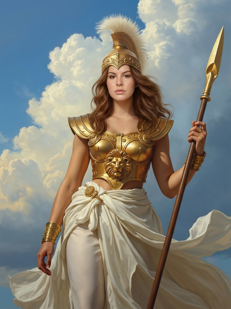 The Athena Reborn woman portrait