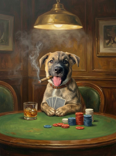 The Gentleman Gambler Anatolian Shepherd portrait
