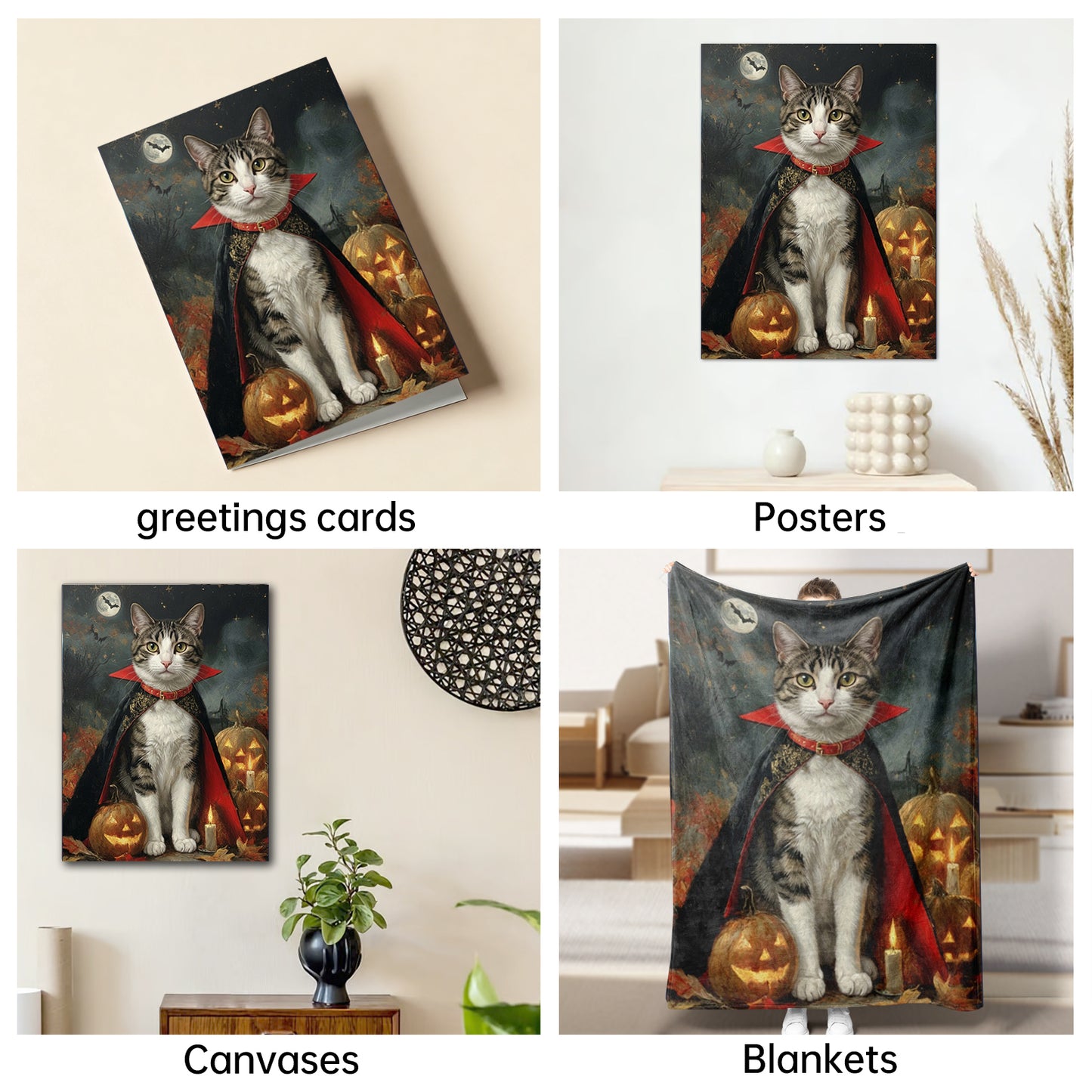 The Transylvanian Count Tabby Cat portrait