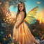 The Golden Twilight Fairy girl portrait