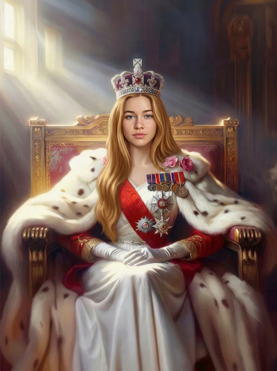 The Imperial Majesty woman royal portrait
