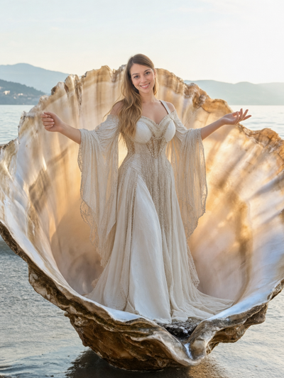 The Birth of Venus female portrait