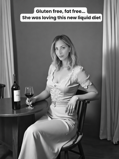 The 1950s Housewife Wine Enthusiast female portrait