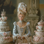 The Marie Antoinette Pastry Queen woman portrait