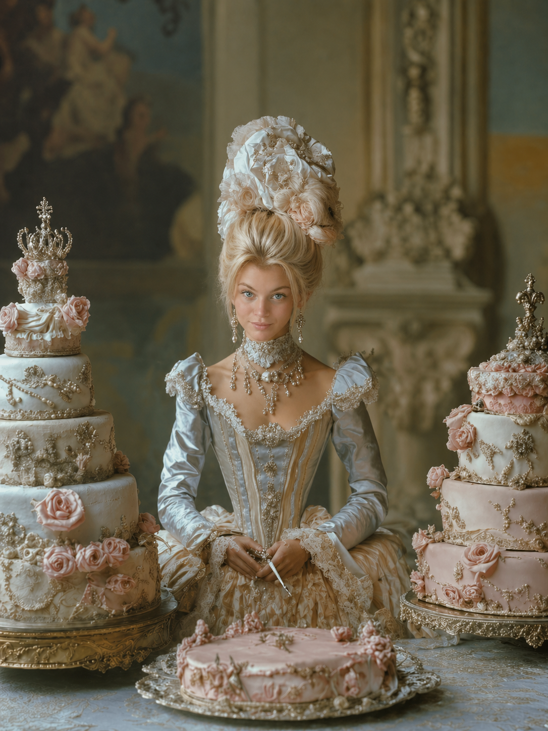 The Marie Antoinette Pastry Queen woman portrait
