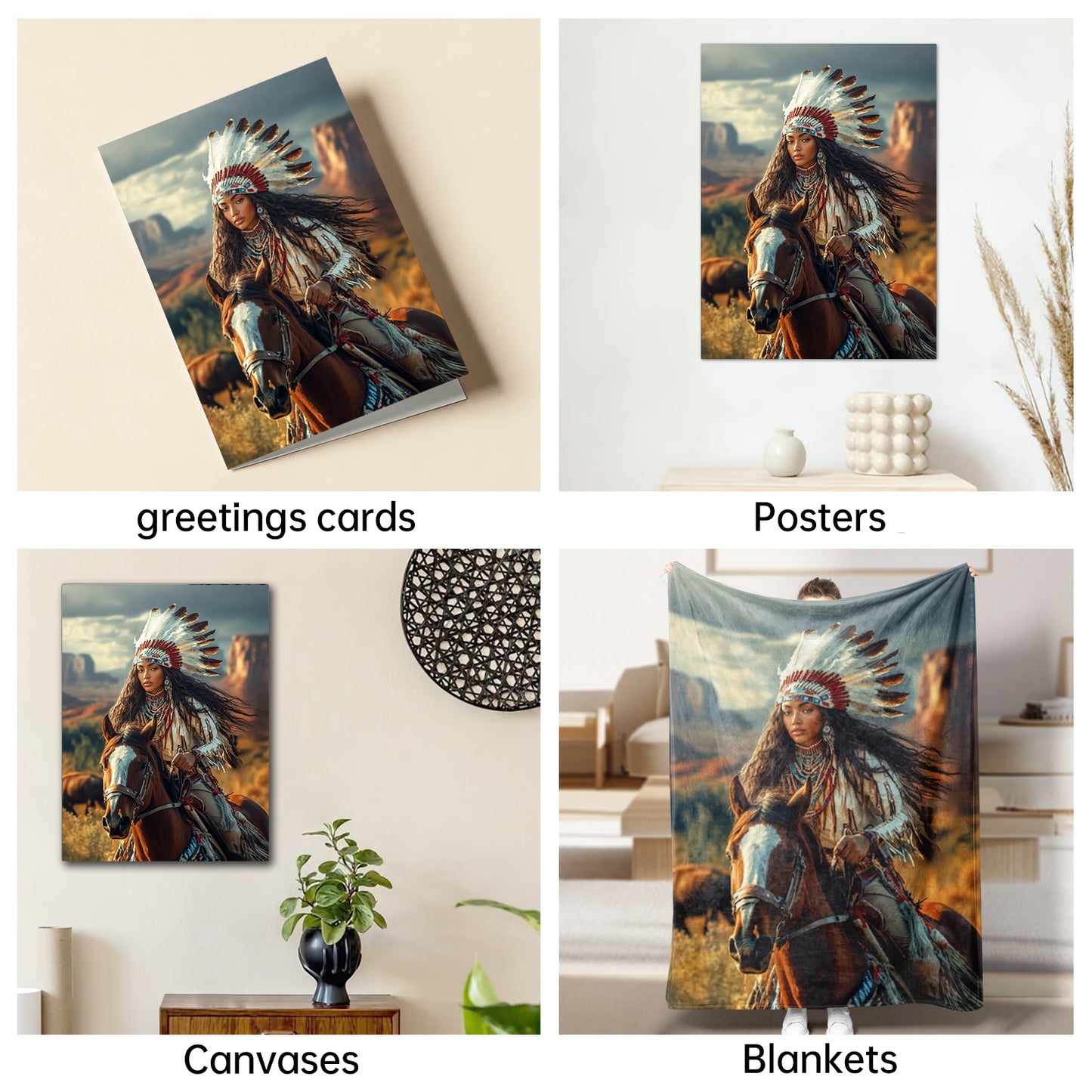 The Plains Chieftess woman portrait