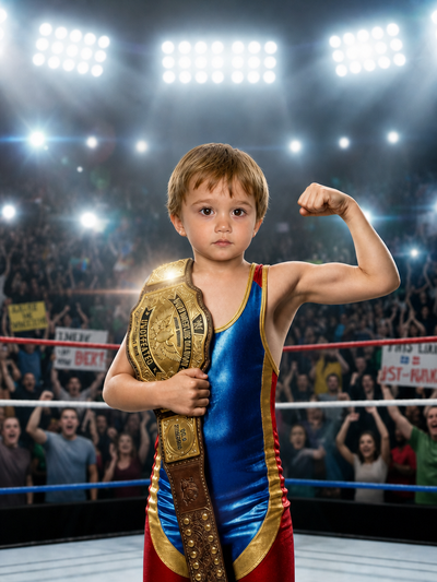 The Heavyweight Champion boy portrait