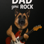 The Rock Star Dad pet,fatherday portrait