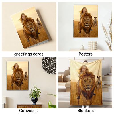 The Lion Rider girl portrait