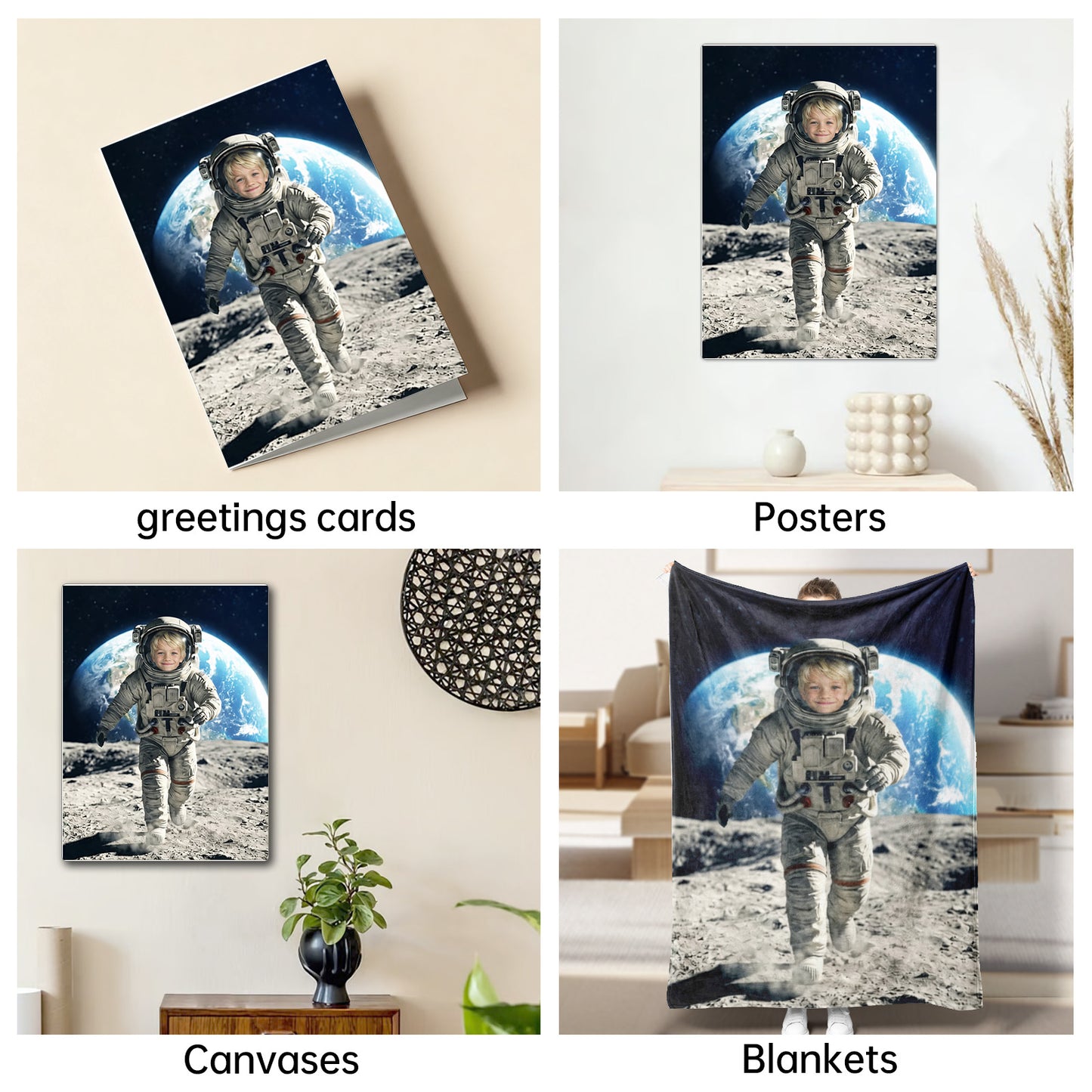 The Space Explorer boy portrait