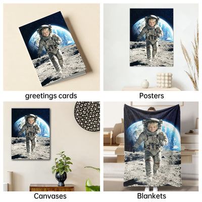 The Space Explorer boy portrait