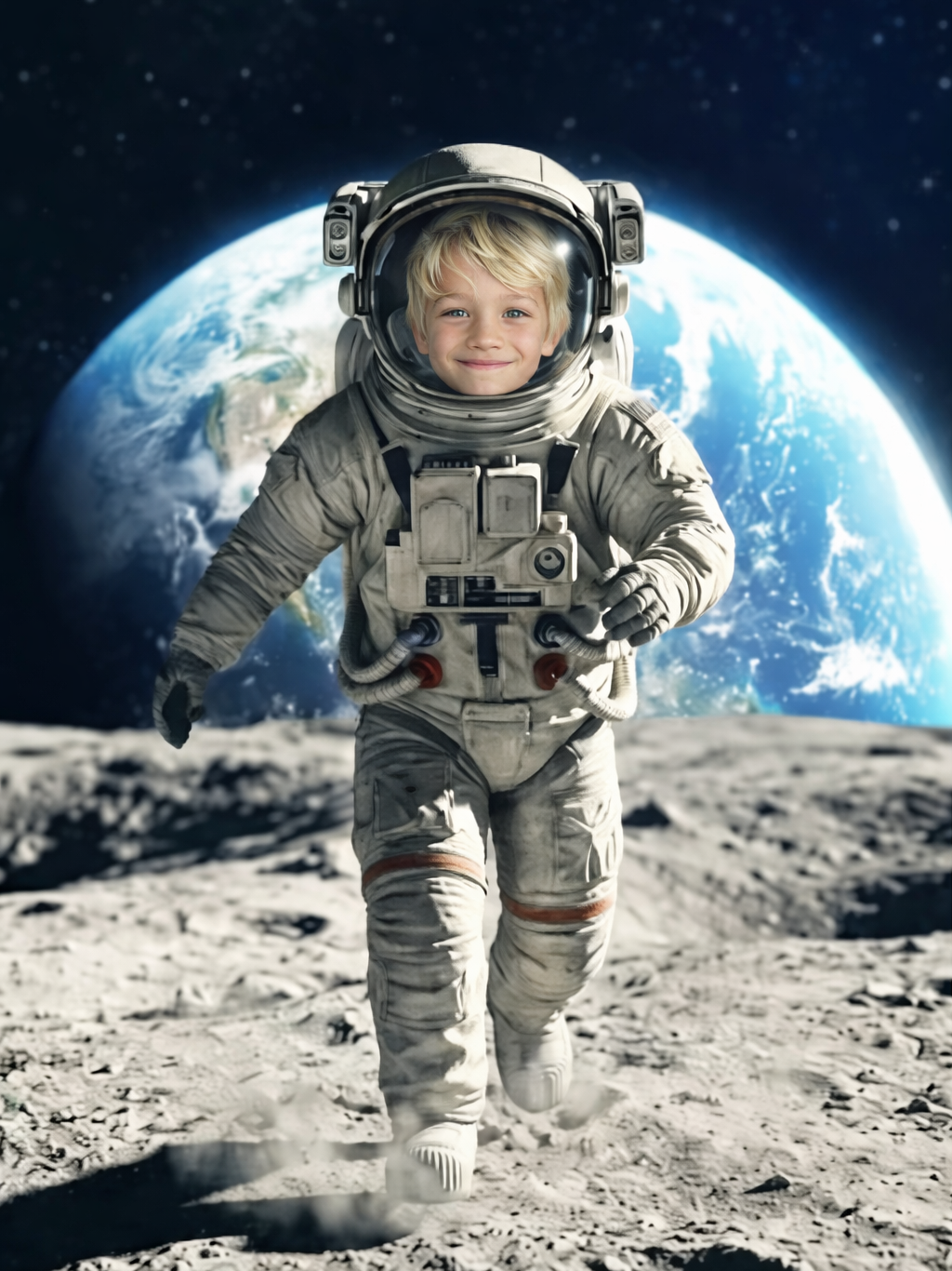The Space Explorer boy portrait