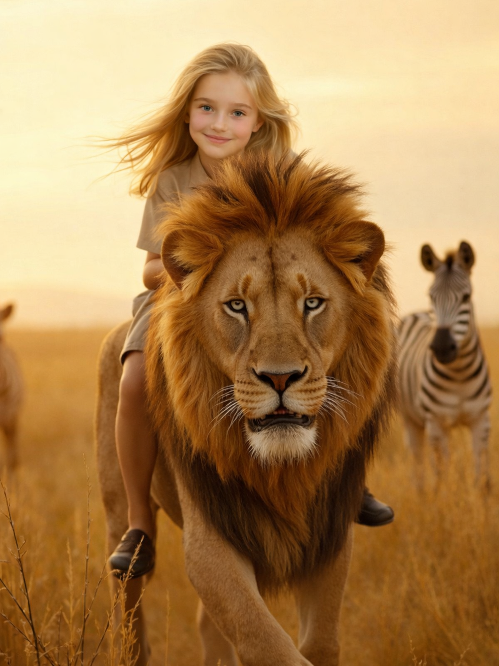 The Lion Rider girl portrait