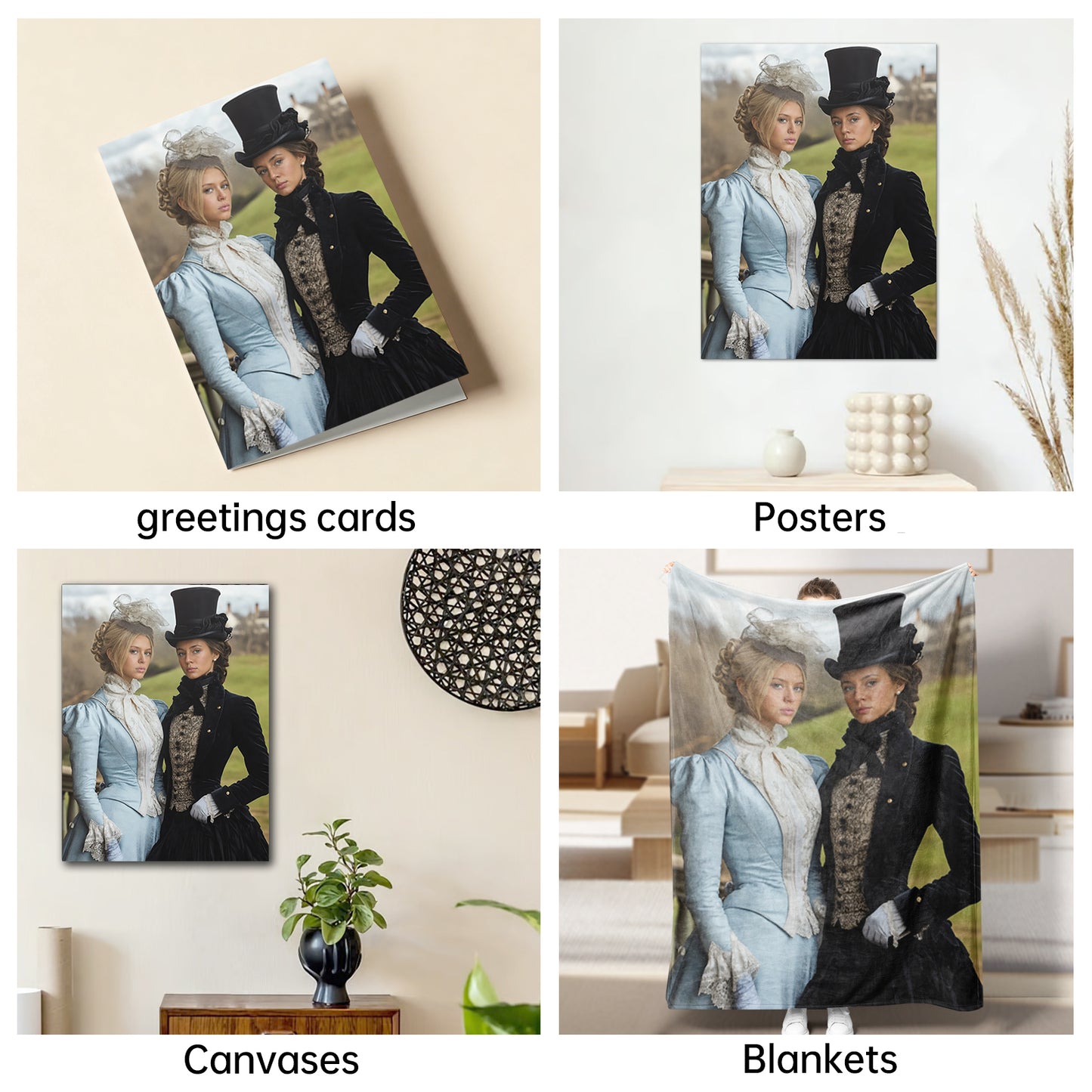 The Victorian Lady and the Dandy portrait