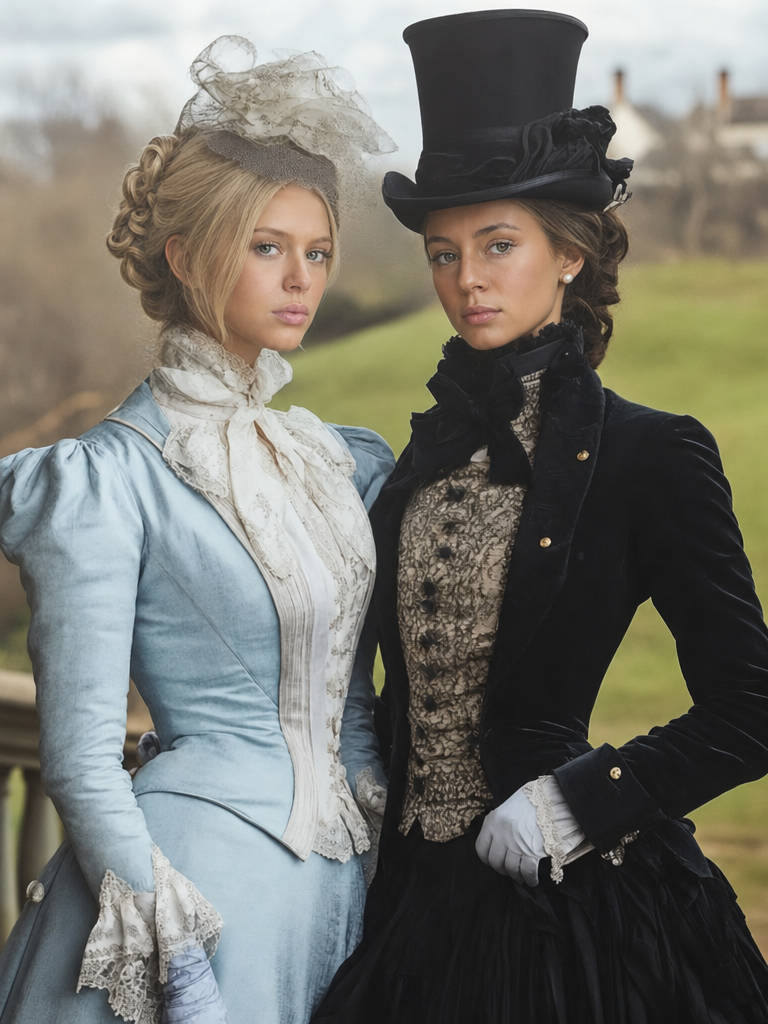 The Victorian Lady and the Dandy portrait