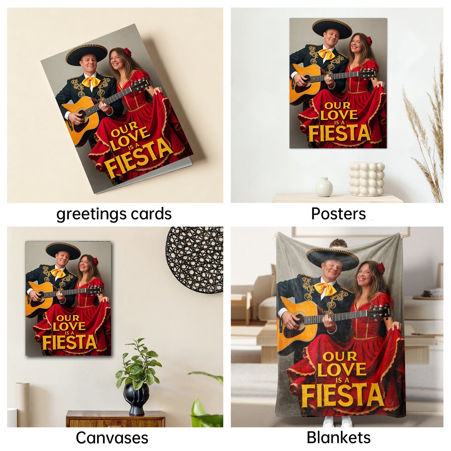 The Mexican Mariachi Couple portrait
