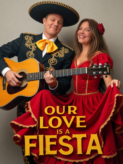 The Mexican Mariachi Couple portrait