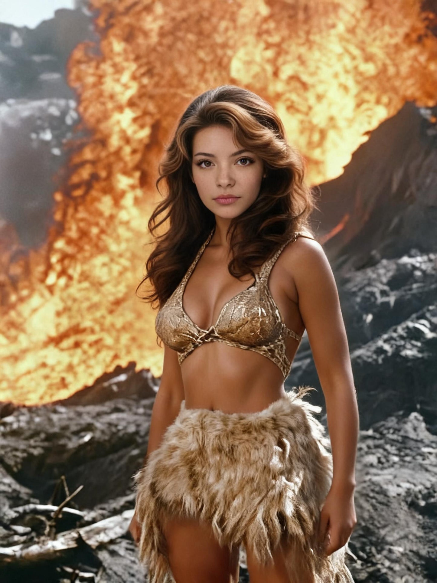 The Prehistoric Bombshell female portrait
