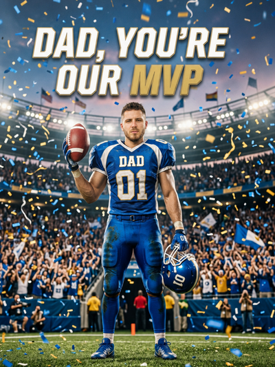 The MVP Quarterback male portrait