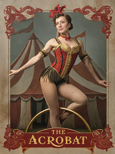 The Vintage Circus Acrobat female portrait