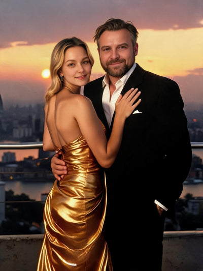 The Golden Hour Couple none portrait
