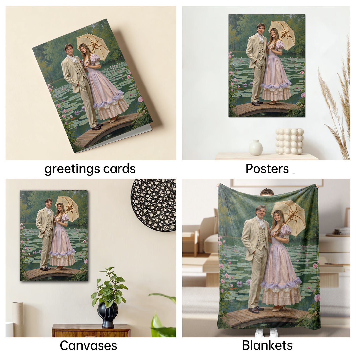 The Impressionist Garden Couple none portrait