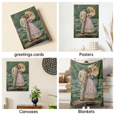 The Impressionist Garden Couple none portrait