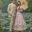 The Impressionist Garden Couple none portrait