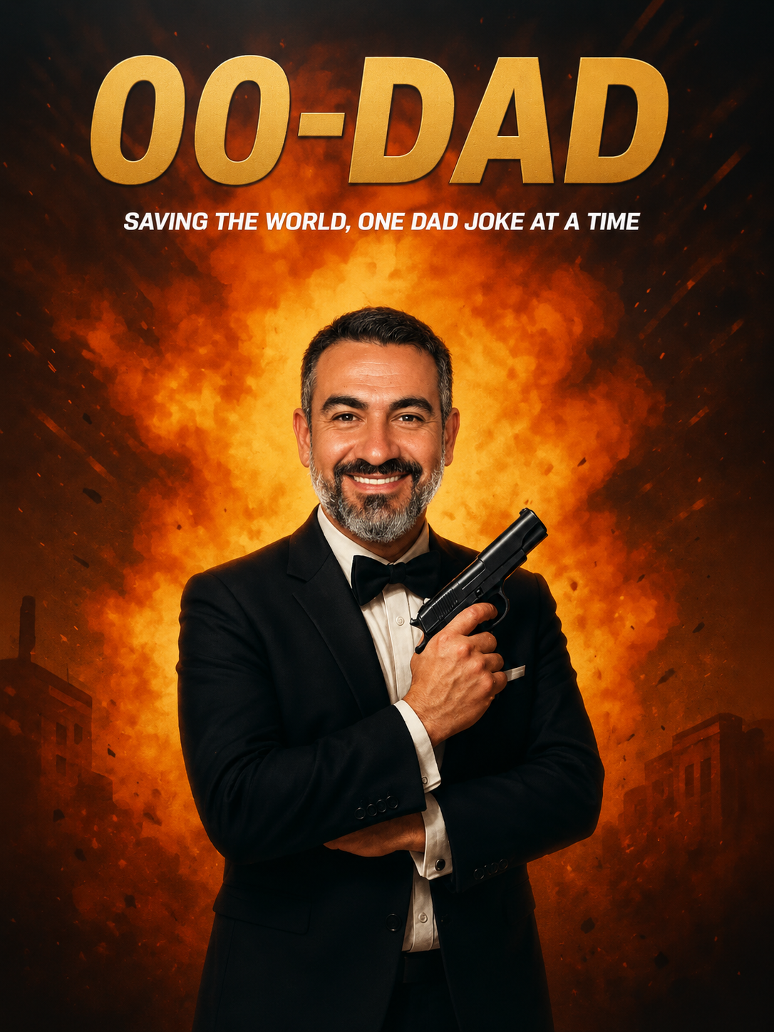 The Double-O Dad man portrait