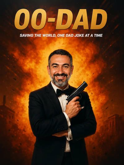 The Double-O Dad man portrait