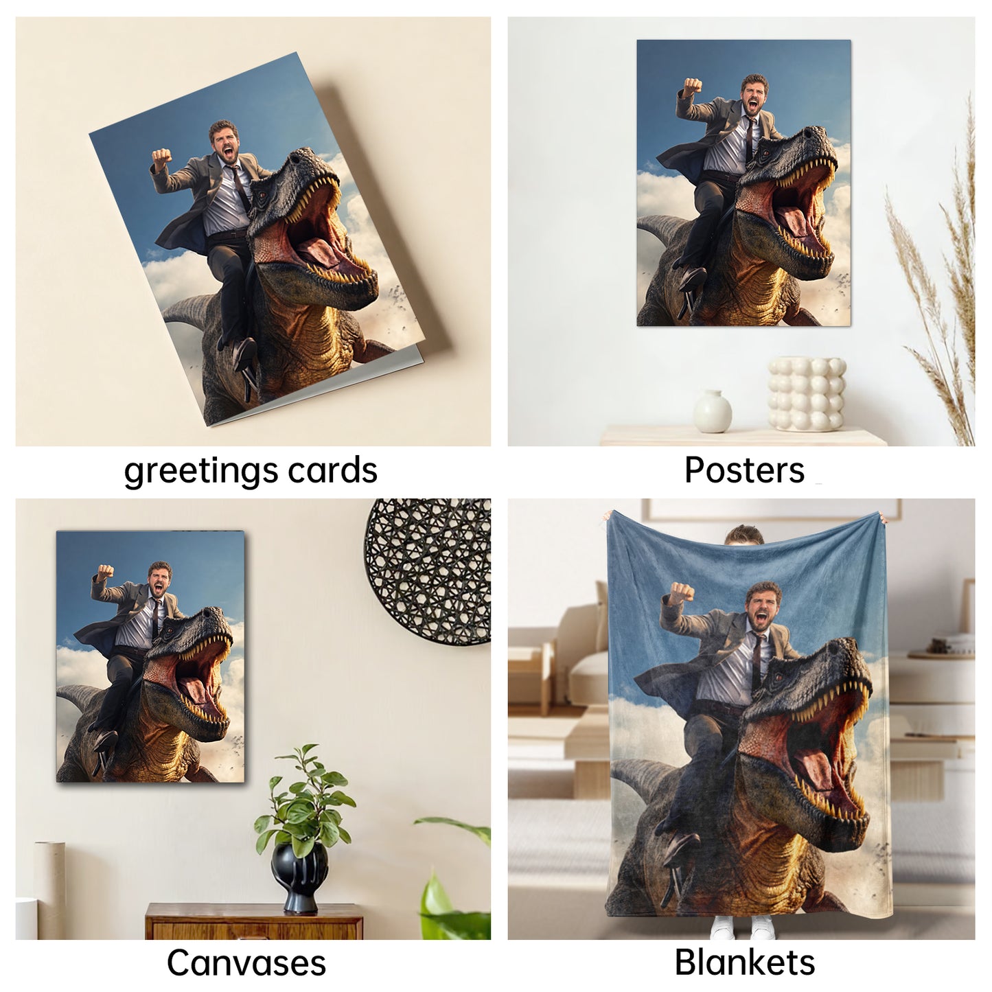 The Corporate Dino Rider male portrait
