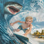The Shark Bait Surfer boy portrait