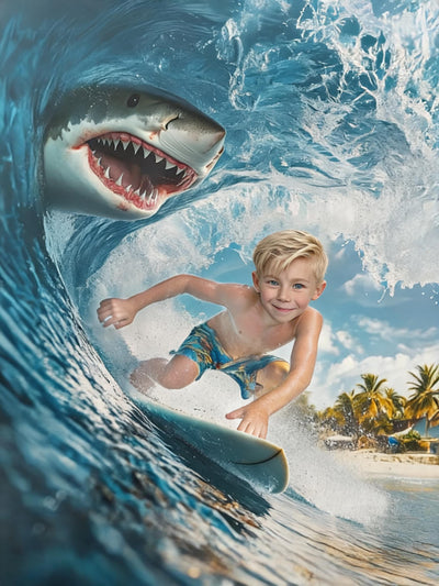The Shark Bait Surfer boy portrait