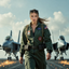 The Top Gun Aviator woman portrait