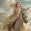 The Coastal Equestrian girl portrait
