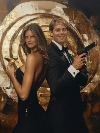 The Golden Age Spies couple portrait
