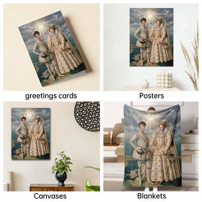 The Virgin Queen and Her Consort royal couple portrait