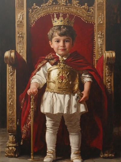 The Young Monarch boy portrait