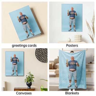 The World's Okayest Dad male portrait