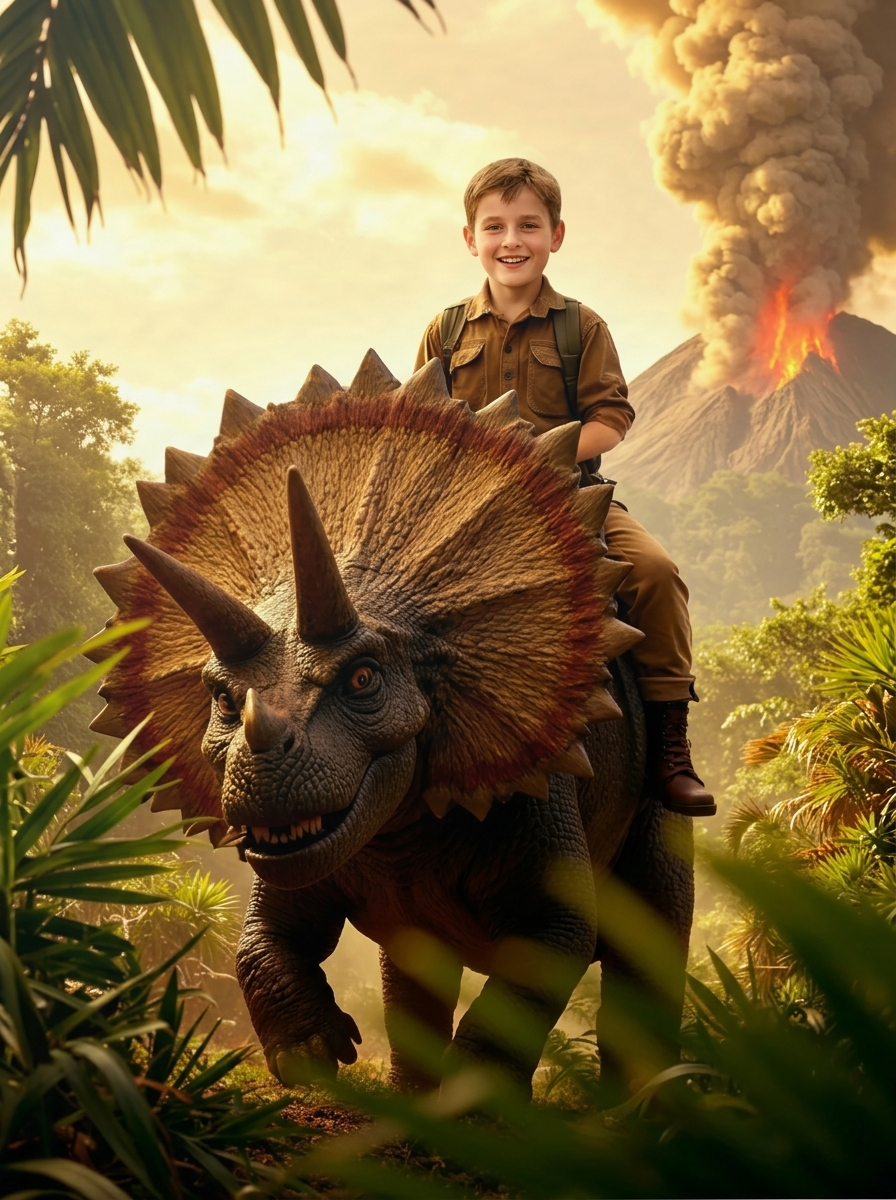 The Jurassic Ranger boy portrait