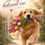 The Victorian Gentleman Golden Retriever portrait