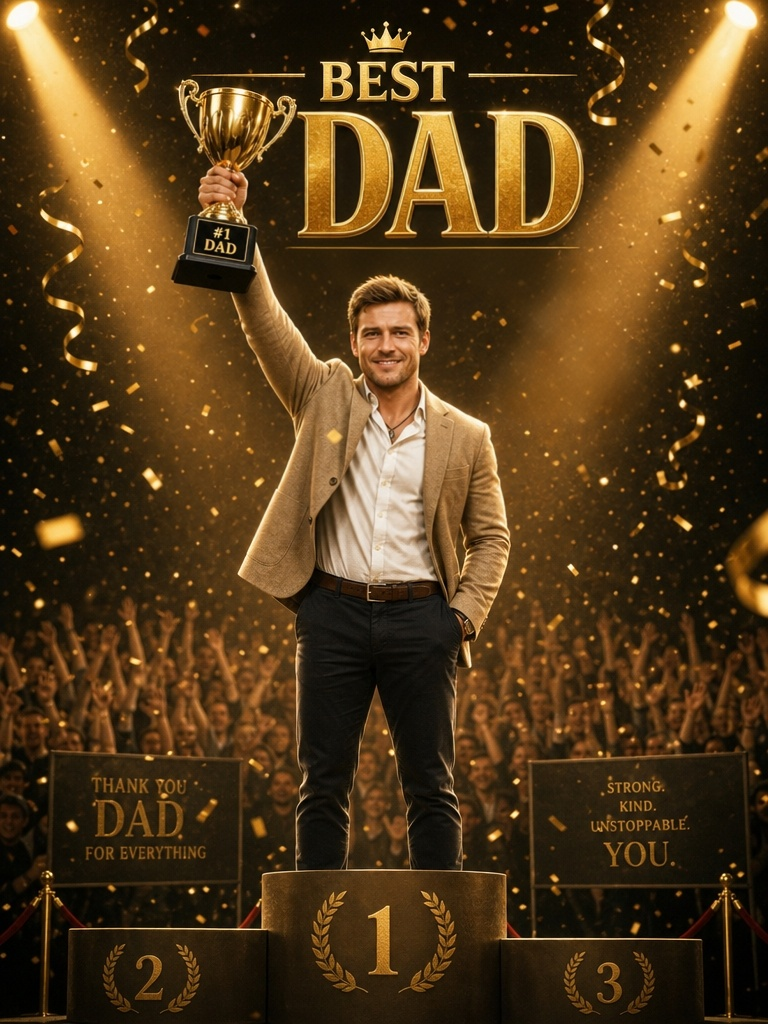 The Champion Dad fatherday portrait