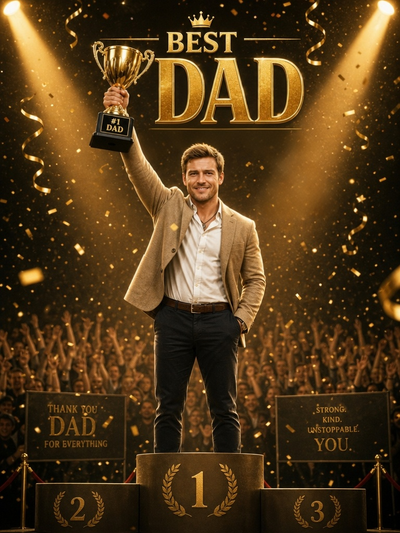 The Champion Dad fatherday portrait