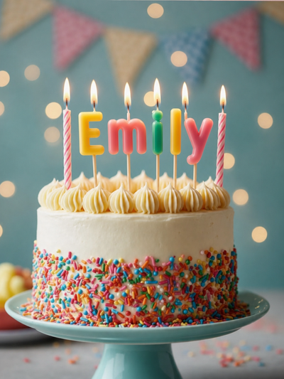 The Birthday Cake Queen Emily portrait
